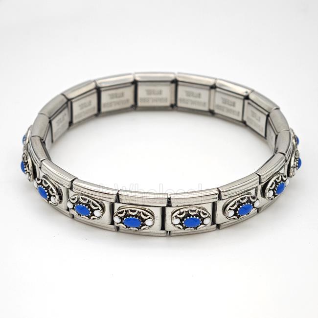 Stainless Steel Module Bracelet Oval