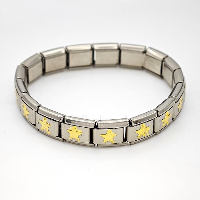 Stainless Steel Module Bracelet Star