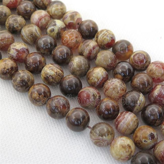 Ancient Cellar Agate Beads Smooth Round