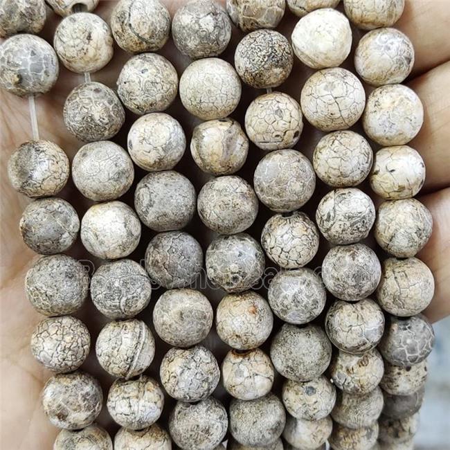 Natural Agate Beads Round Dye