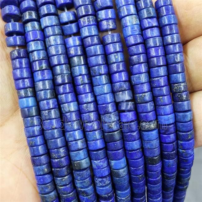 Natural Lapis Lazuli Heishi Spacer Beads Blue Dye