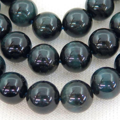inkblue Tiger eye stone beads, round