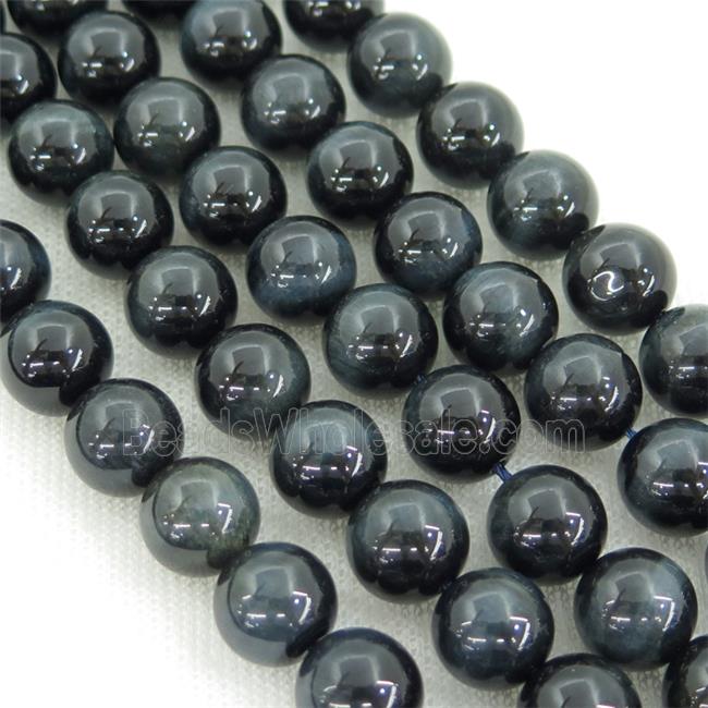 inkblue Tiger eye stone beads, round