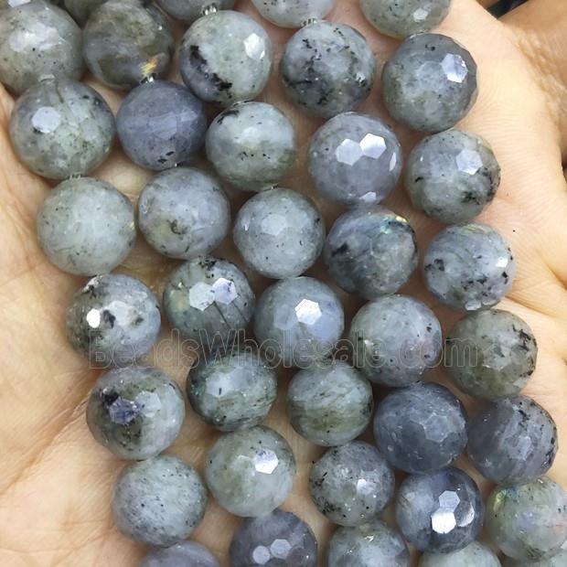 Labradorite beads, faceted round