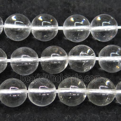 round Clear Quartz Beads