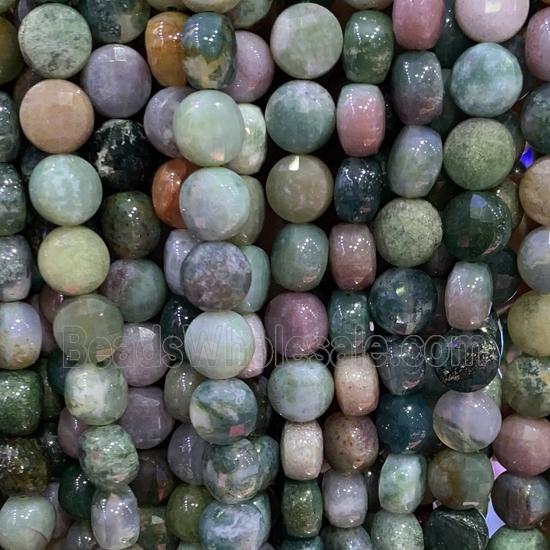 Fancy Agate Beads, faceted circle