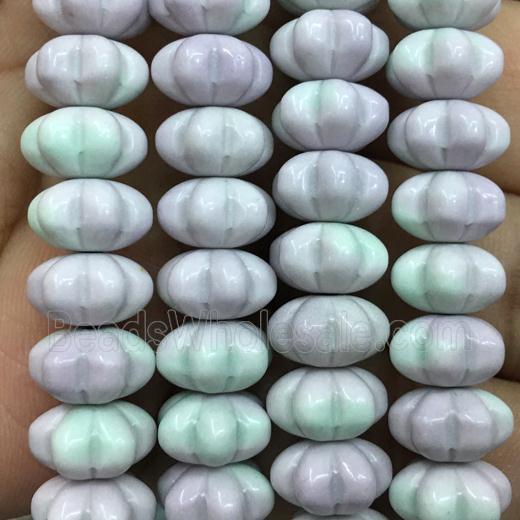 dichromatic Alashan Agate Beads, pumpkin, purple