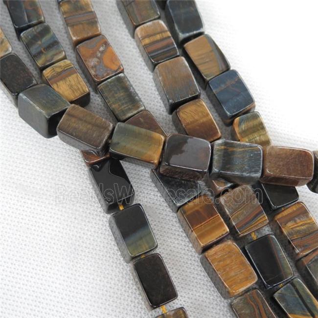 tiger eye stone cuboid beads