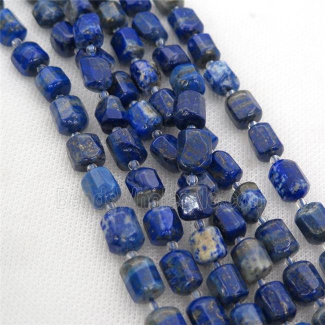 blue Lapis beads, freeform