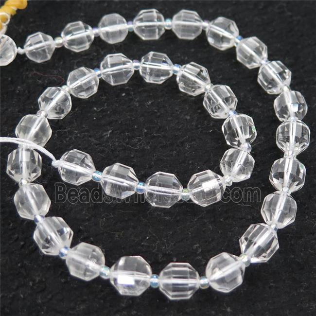 Clear Quartz bullet beads