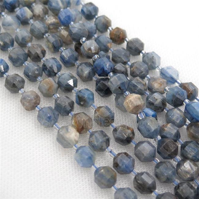 blue Kyanite bullet beads