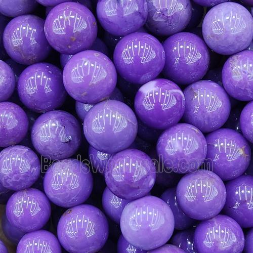 lavender Lepidolite Beads, round, A-grade