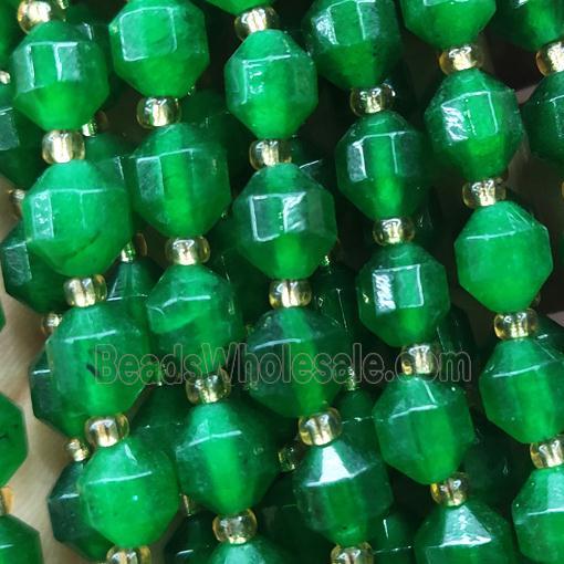green Jade bullet beads