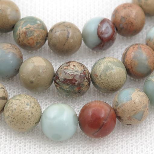 natural Imperial Jasper beads, round