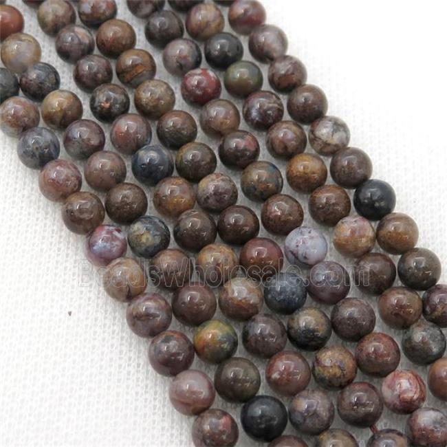 Pietersite Jasper Beads, round