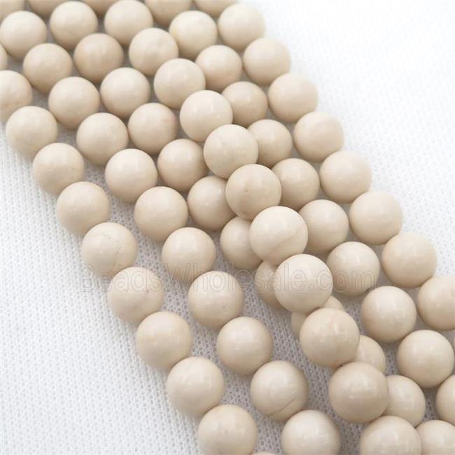 River Jasper Beads, round