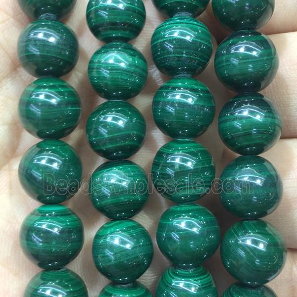 natural green Malachite Beads, round