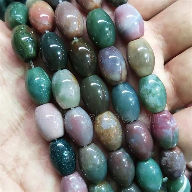 Indian Agate barrel Beads