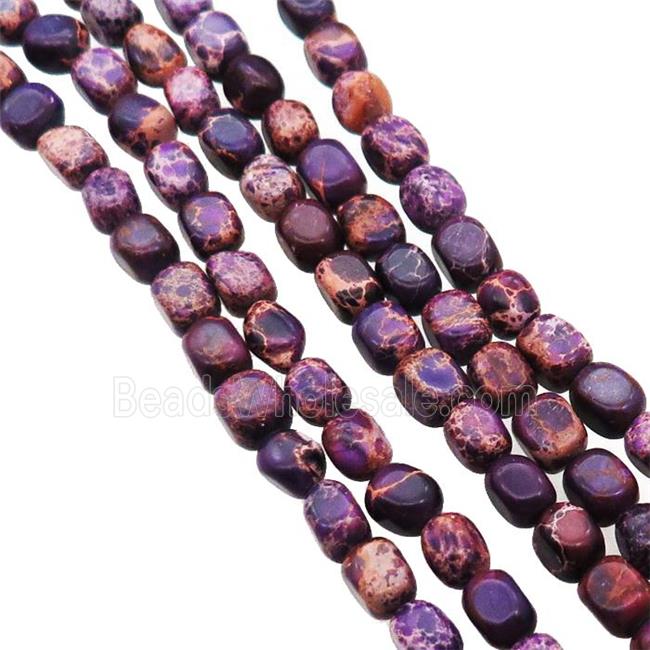 Purple Imperial Jasper Beads Freeform