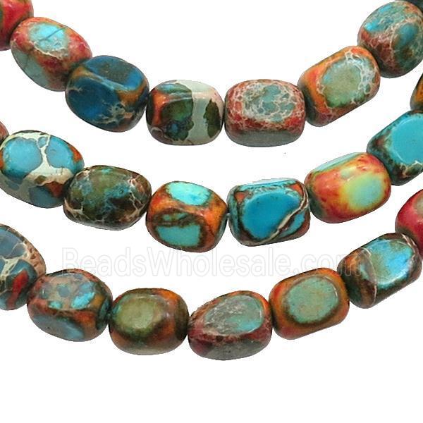 Multicolor Imperial Jasper Beads Freeform