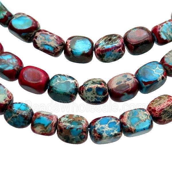 Multicolor Imperial Jasper Beads Freeform