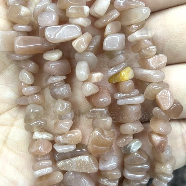 Sunstone Chip Beads Freeform