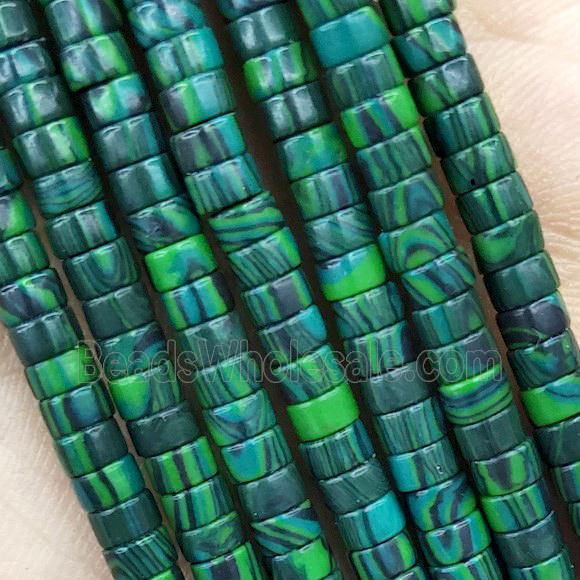 Green Synthetic Malachite Heishi Beads Dye