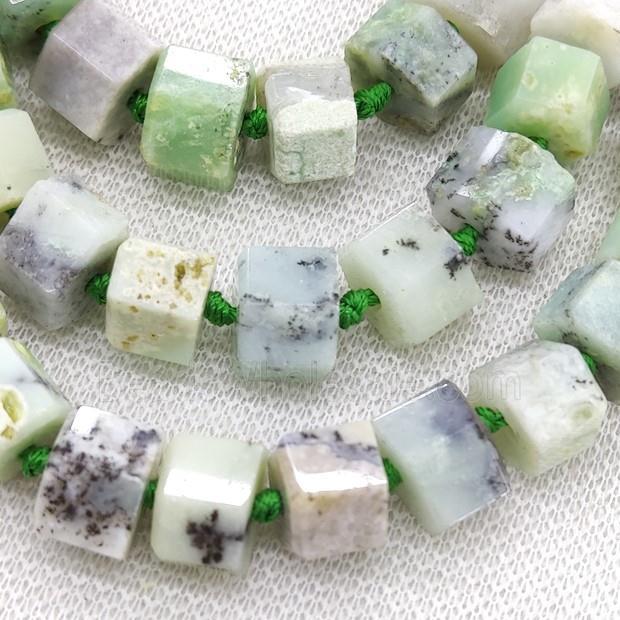 Green Opal Rondelle Beads