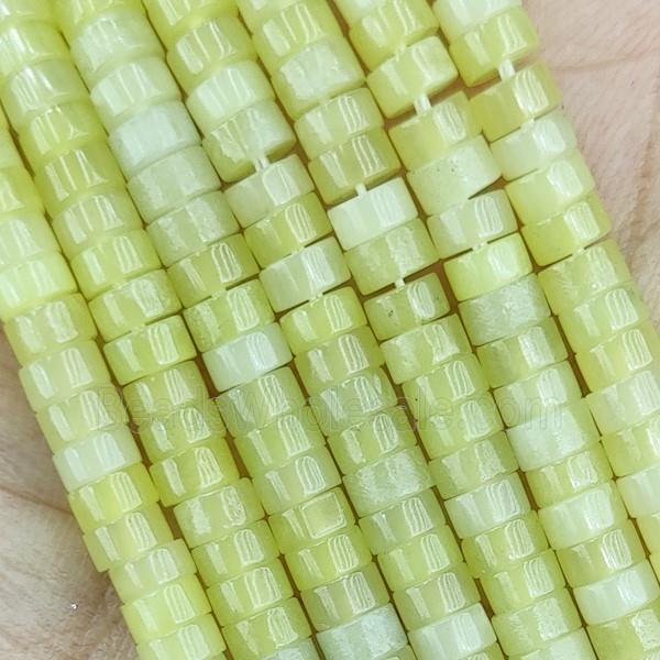 Lemon Jade Heishi Beads