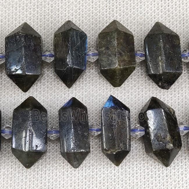 Labradorite Bullet Beads