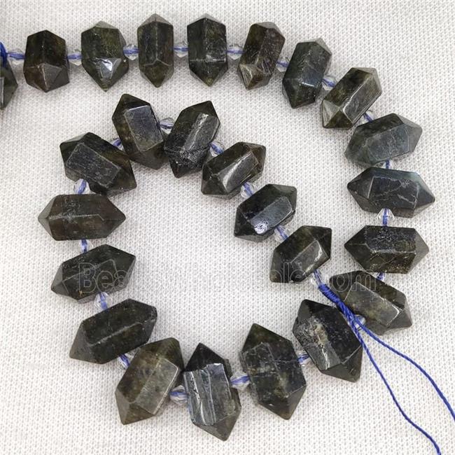 Labradorite Bullet Beads