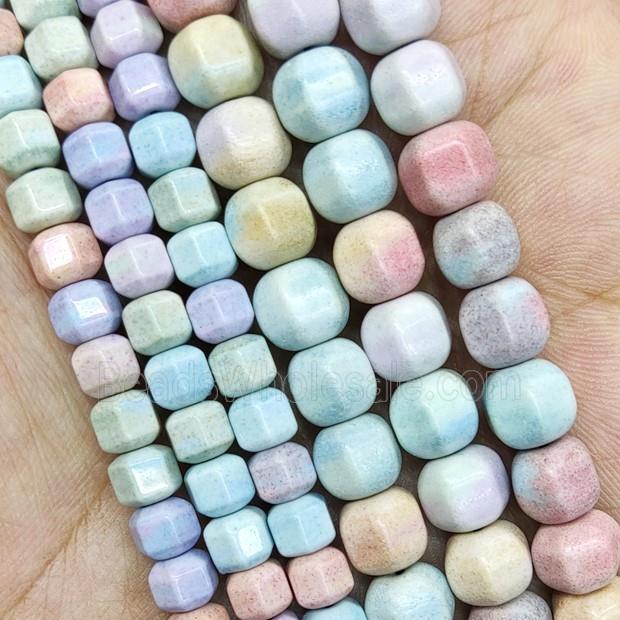 Multicolor Alashan Agate Beads Lantern