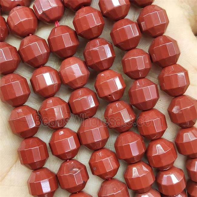 Red Jasper Prism Beads