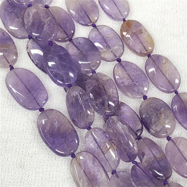 Natural Ametrine Oval Beads Purple