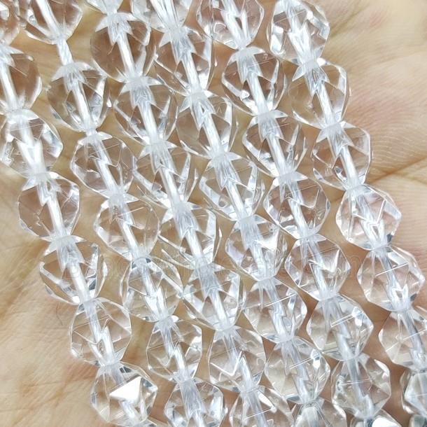 Clear Quartz Beads Starcut Round