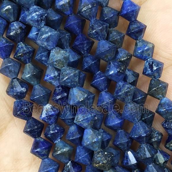 Blue Lapis Lazuli Beads Bicone