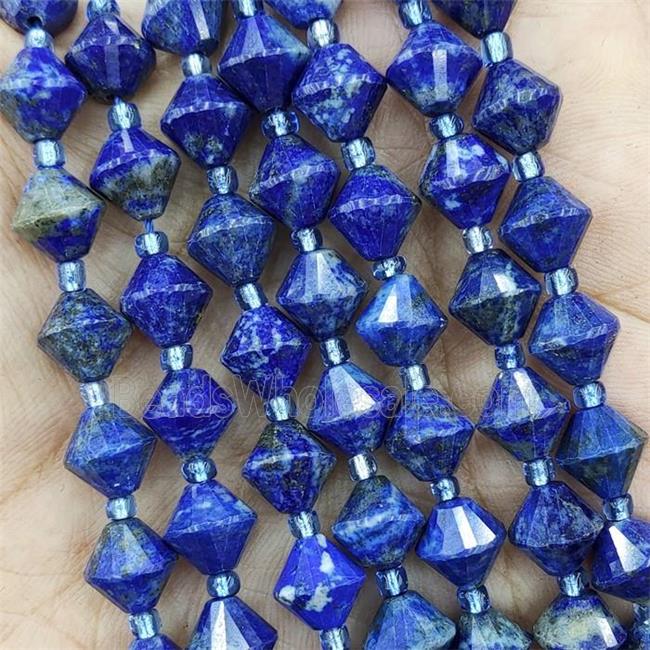 Natural Lapis Lazuli Beads Bicone