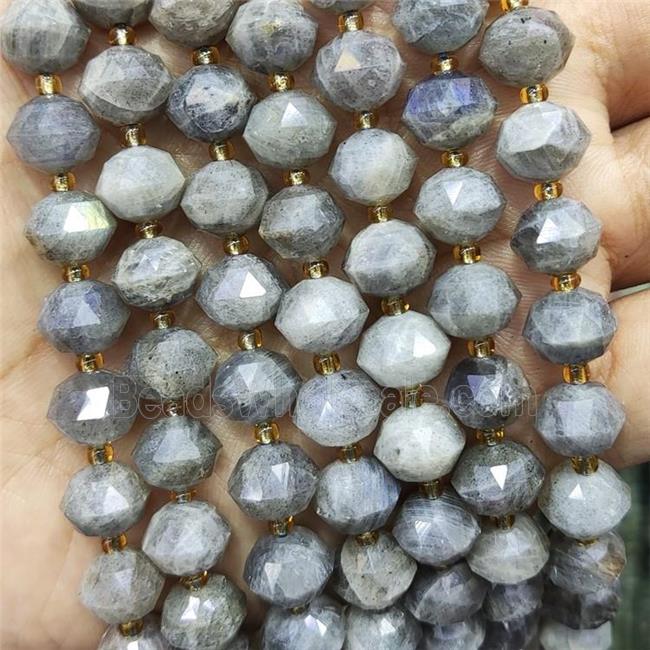 Natural Labradorite Beads Cut Rondelle