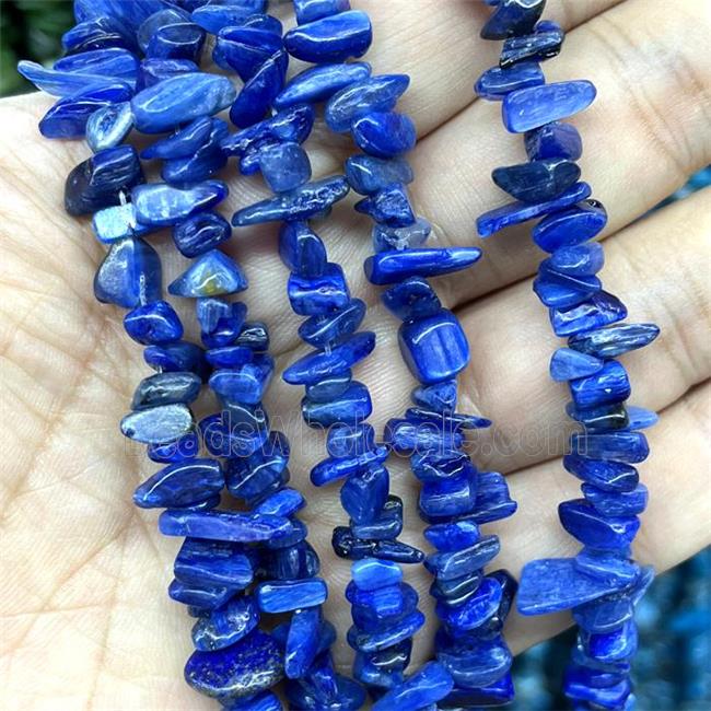 Blue Kyanite Chips Beads Blue Freeform