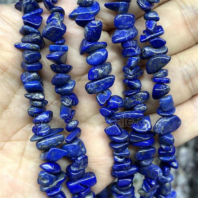 Natural Lapis Lazuli Chip Beads Blue Freeform