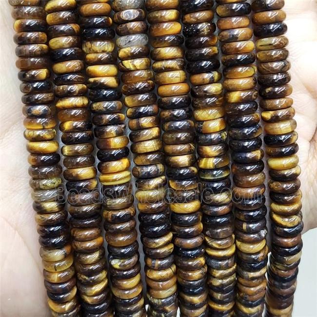 Natural Tiger Eye Stone Spacer Beads heishi