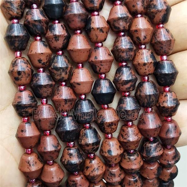 Natural Autumn Jasper Bicone Beads