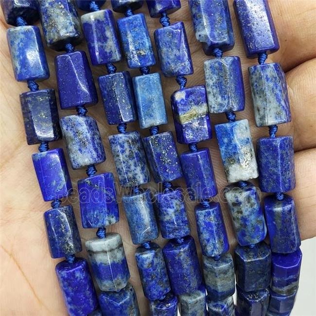 Natural Blue Lapis Lazuli Tube Beads Column