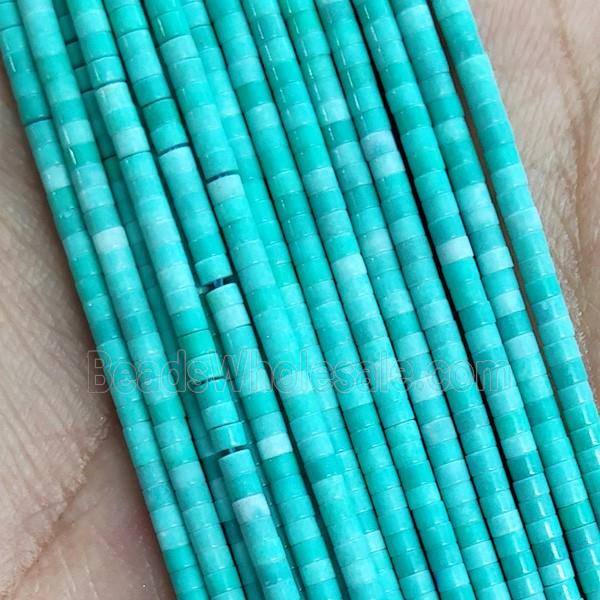 Green Oxidative Agate Tube Beads