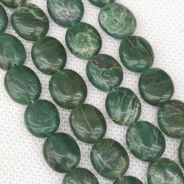 African Chrysoprase Oval Beads Green