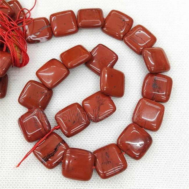 Natural Red Jasper Square Beads