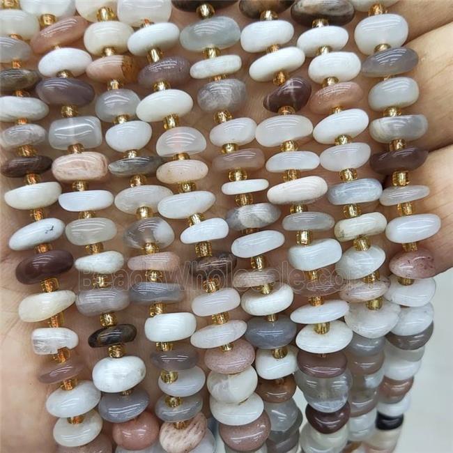 Natural Moonstone Spacer Beads Mixed Color Freeform