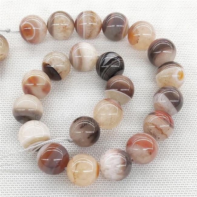 Agate Druzy Beads Red Gray Smooth Round