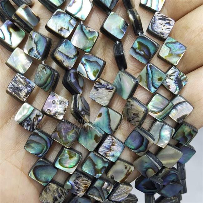 Abalone Shell Square Beads Multicolor