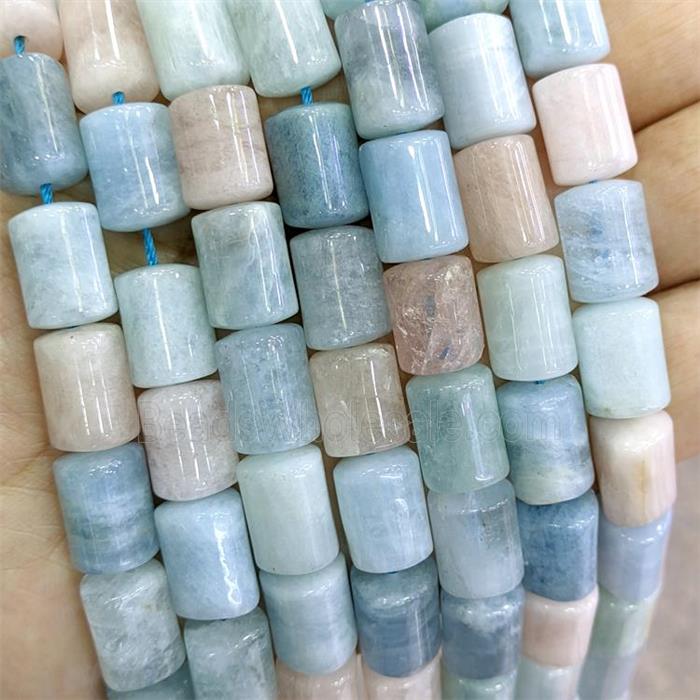 Natural Morganite Beads Triangle Column Tube Mixed Color